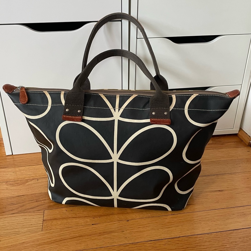 Orla Kiely Dual Color Shopper